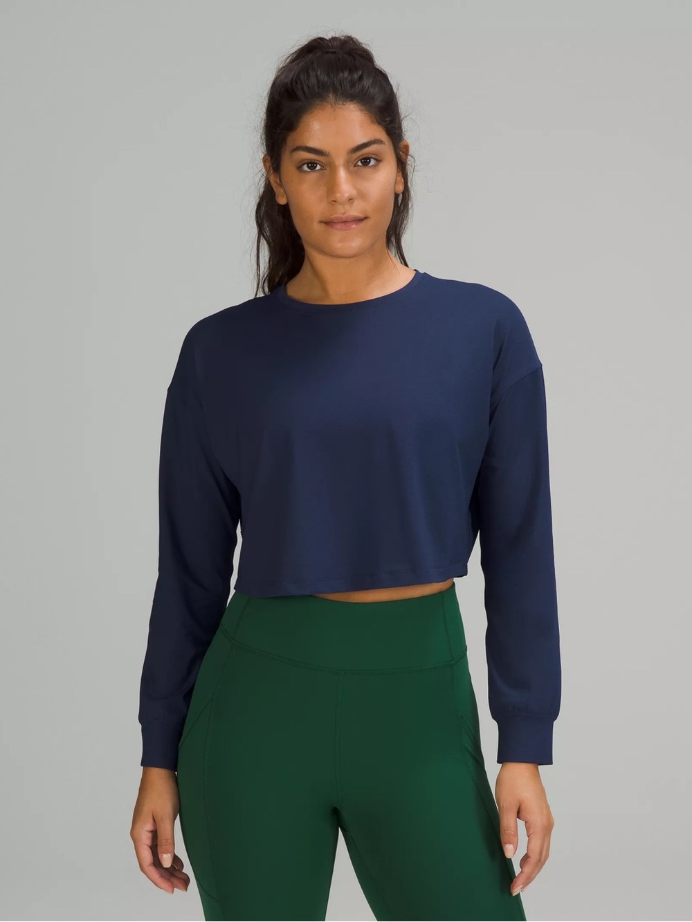 Lululemon Muscle Love Long Sleeve Oversized Crop Top Size 4
